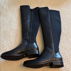 Cole Haan Black Over-the-Knee Leather Boots